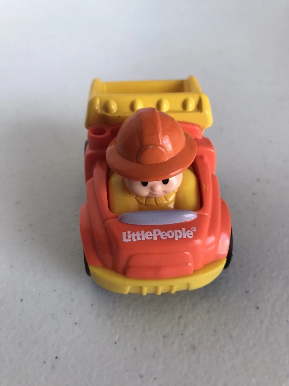 Little People Orange and Yellow Construction Dump Truck Toy -T
